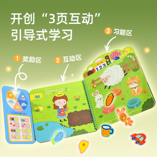 宝宝互动安静魔术贴撕拉粘贴男女孩幼儿园早教启蒙益智手工玩具 商品图2