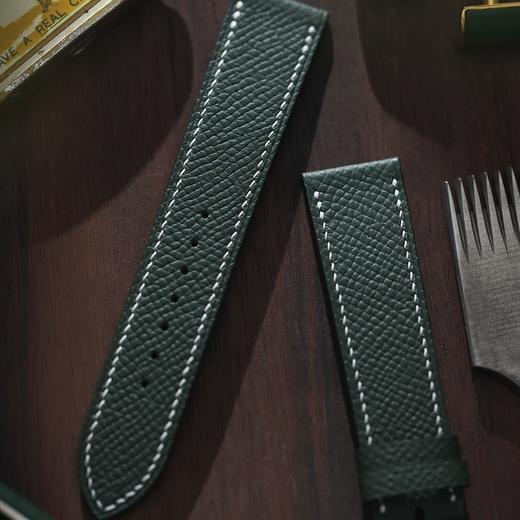 芯选手工表带  Epsom皮 军绿 商品图0