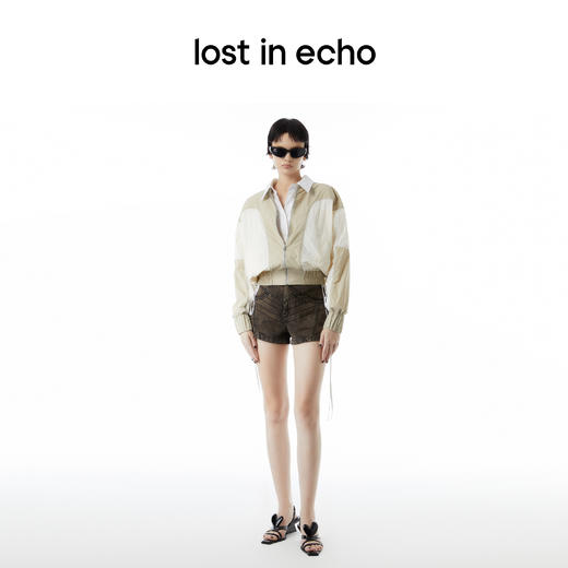 lost in echo设计师款Aliz系列分割拼接收腰运动外套防晒衣 商品图3