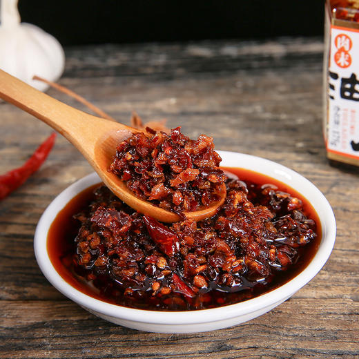 “苗姑娘”肉末油辣椒175g 开胃下饭酱 拌饭拌面 商品图1