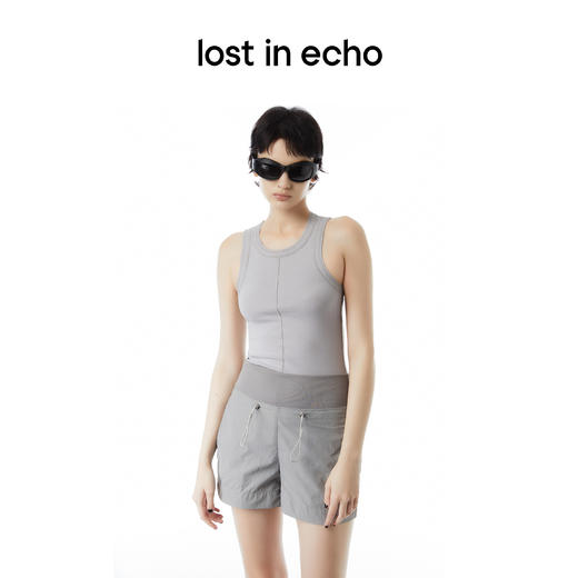 lost in echo 2023春夏新款Aliz系列修身网纱工字背心两件套装 商品图3