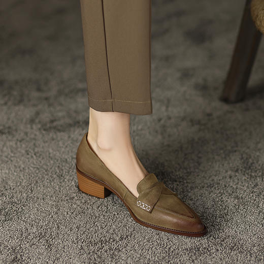 舒适百搭，优雅女人味低跟女鞋DP-9031 商品图4