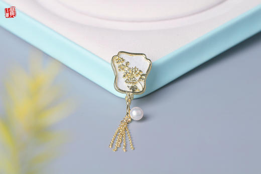 [ 春花秋月 ]  淡水珍珠胸针 商品图2