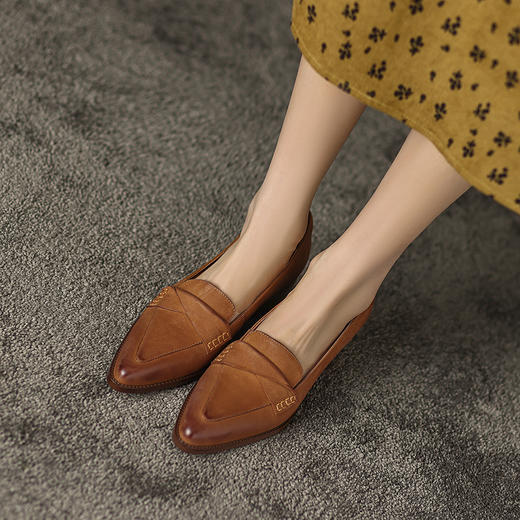 舒适百搭，优雅女人味低跟女鞋DP-9031 商品图11