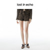 lost in echo设计师品牌Ari系列雪花重工水洗压线牛仔短裤 商品缩略图0