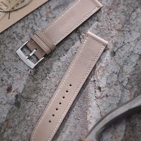 芯选手工表带  swift皮 奶茶色