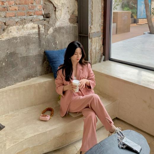 【金蘑菇菇】心动降临 波浪纹设计感多way穿西装套装 外套+短裤+长裤 商品图2