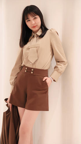 领带可拆减龄学院衬衣