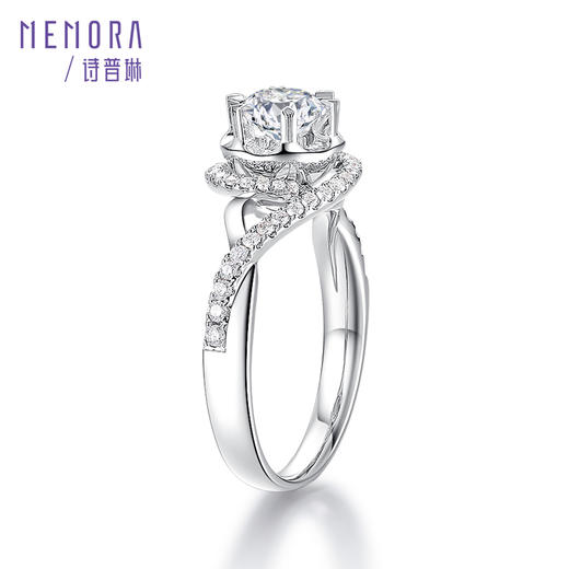 MEMORA诗普琳玫瑰誓约系列18K金钻戒定制【戒托】DR1771 商品图5