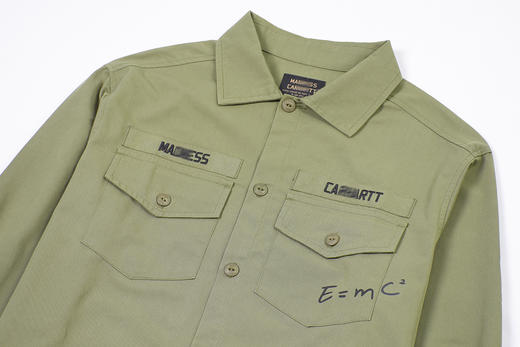 卡哈特联名MD 爱因斯坦相对论 长袖衬衫 Z-10220 商品图2