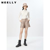 NEELLY纳俪商场同款2023春季新款满印短裤女百搭阔腿显瘦休闲裤N23021H01070 商品缩略图1