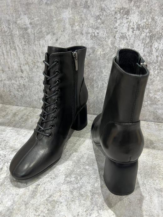 IUIU SECOND 时尚系带方根内拉链短靴U21DS44481 商品图2