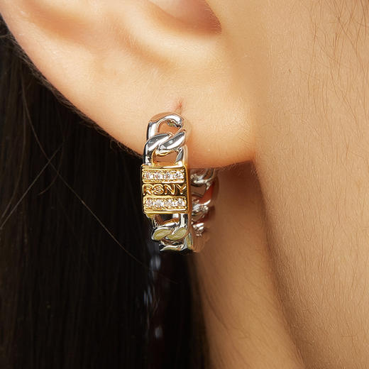 Be locked锁头耳环#1856A 商品图2