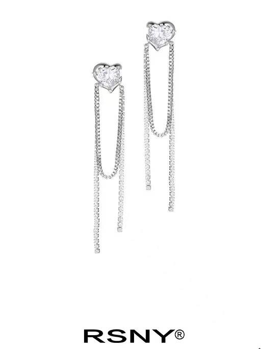 【黄霄云/景甜同款】液态爱心长链耳环#1041 商品图0