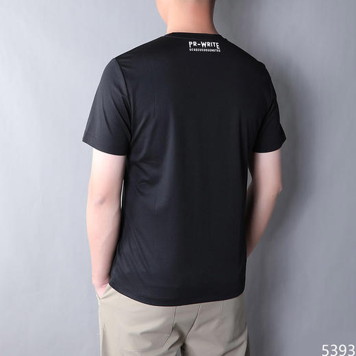 当季新款商务休闲丝光棉圆领短T上衣   ZMM-2KB5MS5393【ZMM-5393】* 商品图5