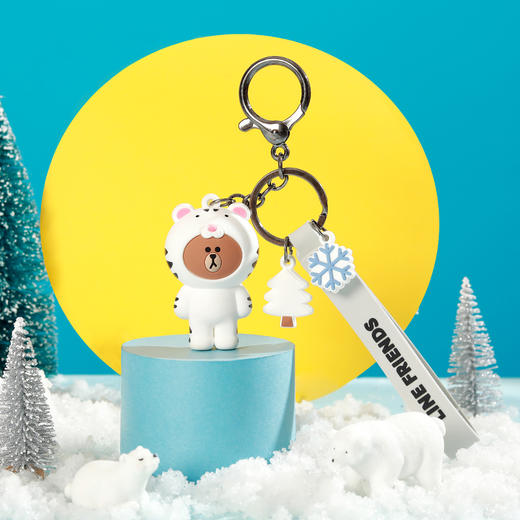 line friends布朗熊可爱钥匙扣 商品图5