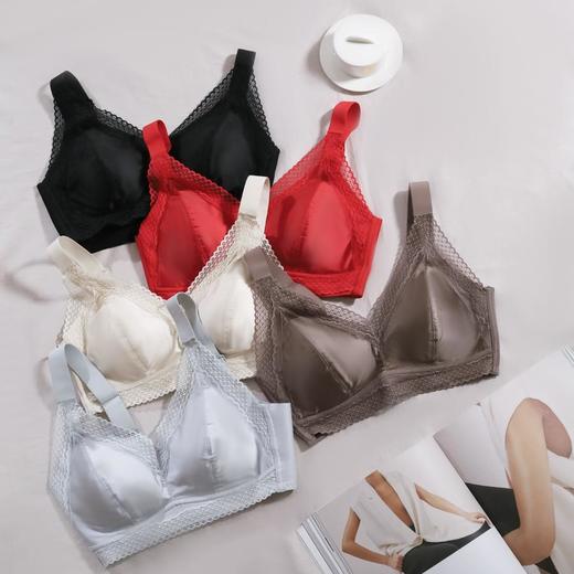 【又美又舒服】林小眠·轻法式内衣，丝滑光泽缎面，温柔支撑承托，丰满、小胸都爱穿 商品图2