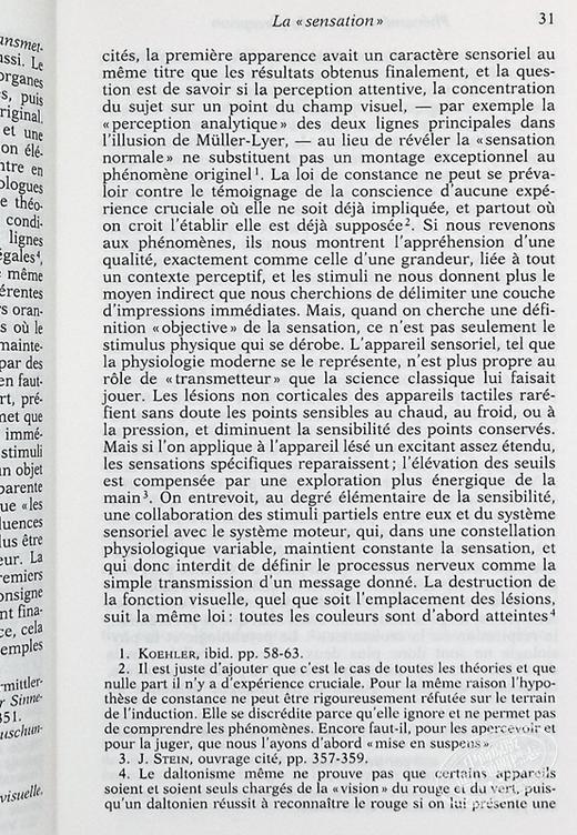 预售 【中商原版】莫里斯梅洛庞蒂 知觉现象学 Phenomenologie de la perception 法文原版 Maurice Merleau-Ponty 商品图6