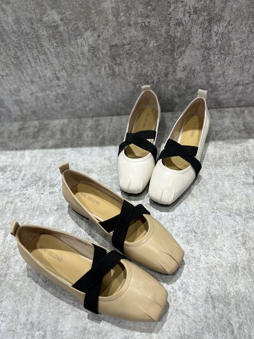 IUIU SECOND 新款软皮一脚蹬芭蕾舞鞋平底单鞋U23AE12501 商品图0