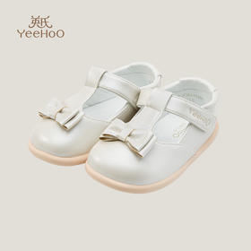 英氏女宝宝鞋子2023新款女童小皮鞋软底学步鞋礼仪鞋YFXHJ1P088A