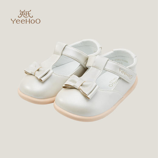 英氏女宝宝鞋子2023新款女童小皮鞋软底学步鞋礼仪鞋YFXHJ1P088A 商品图0