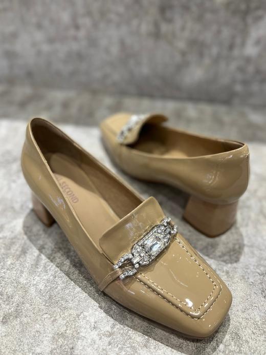 IUIU SECOND 新款方头深口钻饰乐福鞋U23AM12681 商品图2