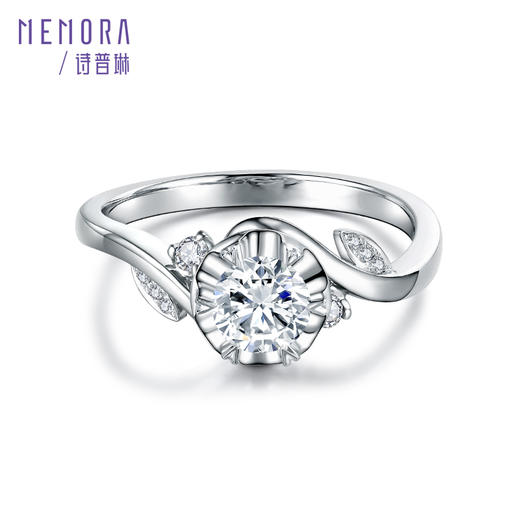 MEMORA诗普琳诗普琳珠宝玫瑰誓约18K金钻石戒指婚戒DR2156 商品图8