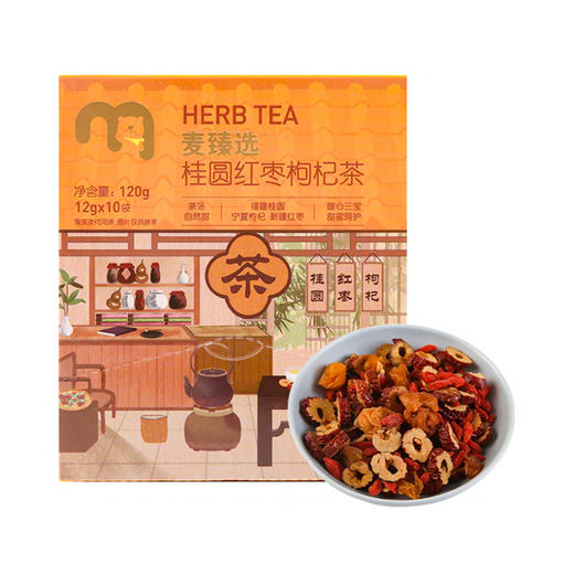 MC 麦德龙 麦臻选 桂圆红枣枸杞茶 120g 商品图0