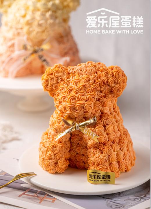 立体永生花小熊蛋糕 商品图2