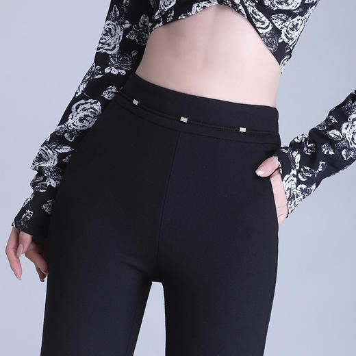 弹力高腰喇叭裤，春季女装新款休闲裤时尚气质长裤子MYX-72177 商品图3