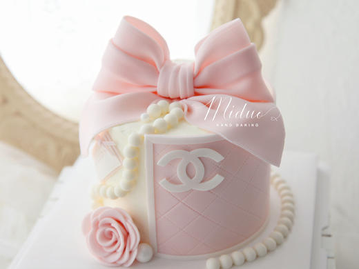 女士款  Chanel香奈儿 粉色系 山茶花 奢侈品 高级 蝴蝶结蛋糕 商品图1