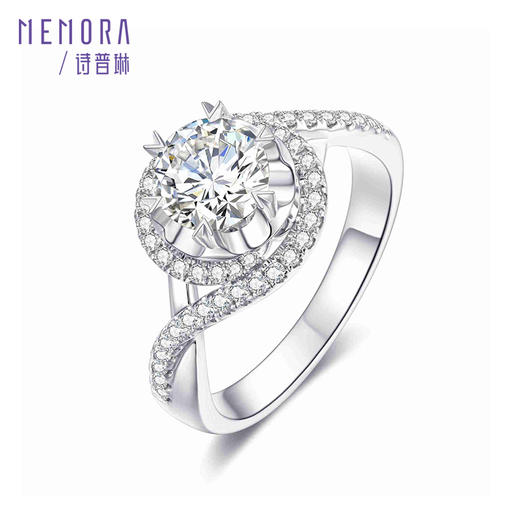 MEMORA诗普琳玫瑰誓约系列18K金钻戒定制【戒托】DR1771 商品图1