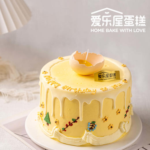 萌萌破蛋日手绘蛋糕 商品图0