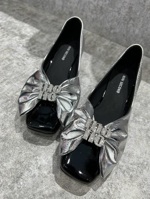 IUIU SECOND  新款方头大蝴蝶结钻饰浅口单鞋U23AE12701 商品图1