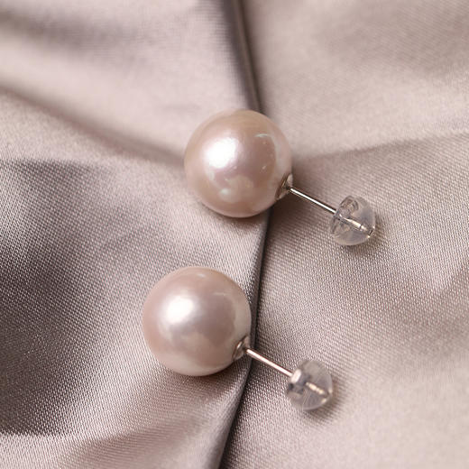 美裕 【简语】银925淡水珍珠耳钉10-11 11-12 12-13 商品图3