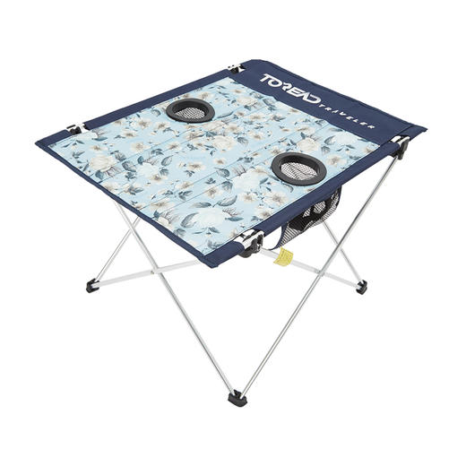 探路者折叠桌TEAH80846-H02C粉蓝印花/藏蓝（陈列） 商品图0