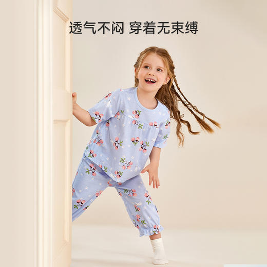 【透气排汗】英氏儿童套装男童短袖短裤纯棉打底上衣透气短T恤年夏季款 YLNCJ22006A 商品图3