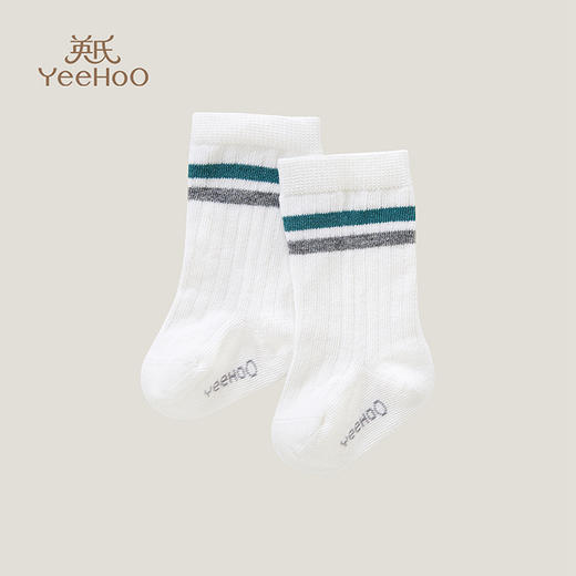 英氏儿童袜子男童女童中袜2023四季新款舒适针织袜 YIWHJ0P051A 商品图0