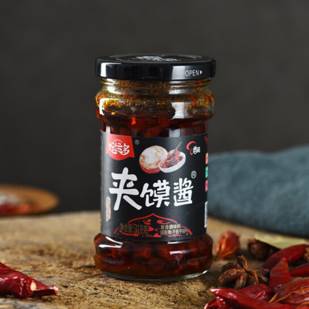 好运夹馍酱-香菇218g