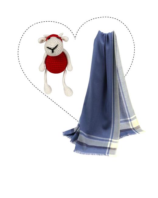  羊绒平纹边框围巾 SJF91P548A 商品图7