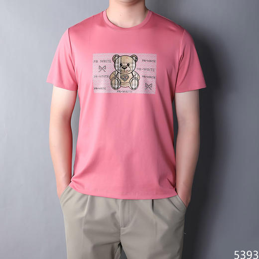 当季新款商务休闲丝光棉圆领短T上衣   ZMM-2KB5MS5393【ZMM-5393】* 商品图2