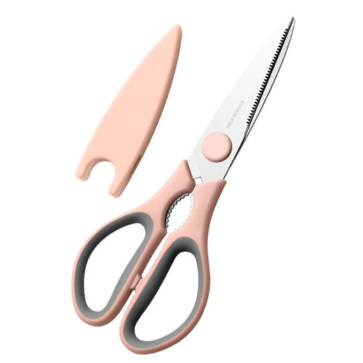 「多功能厨剪！4款配色」家用剪刀多功能厨房用品剪刀不锈钢鸡骨剪鸡骨剪食物烤肉剪刀 商品图4