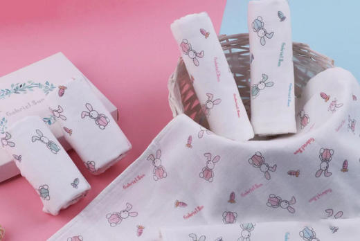 【10元会员福利】嘉帛瑞儿纱布面巾（26*50cm） 商品图0