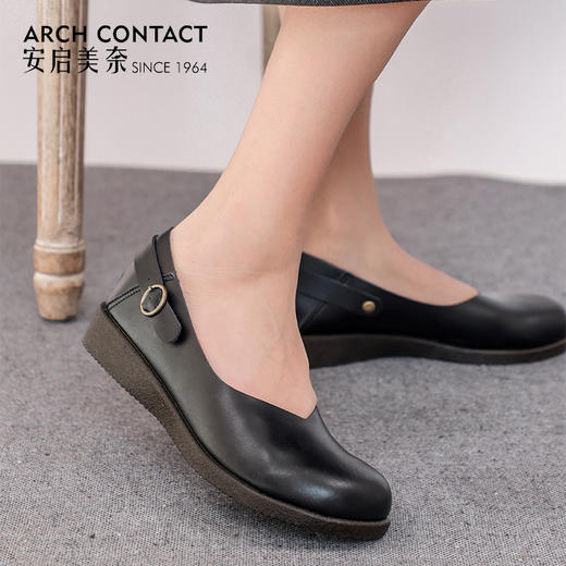 ARCHCONTACT安启美奈浅口圆头软底女鞋45501 商品图1