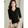 款时尚减龄针织，洋气设计感显瘦V领上衣CC-16-6633 商品缩略图6