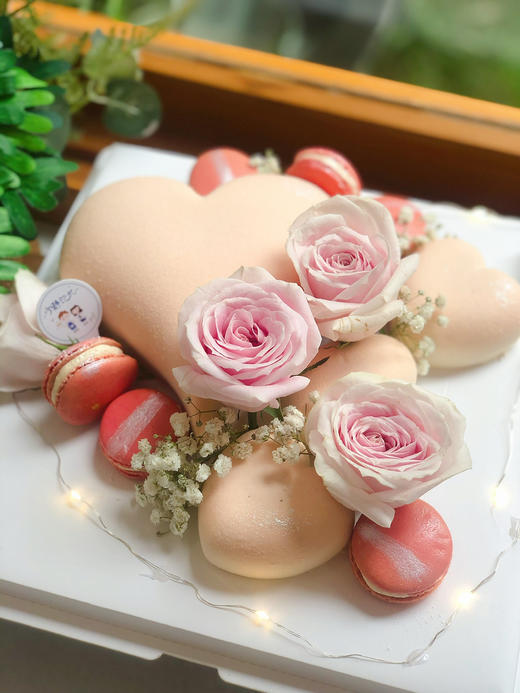 情人节桃心慕斯蛋糕 提前一天预定 下单前请仔细阅读商品详情 商品图0