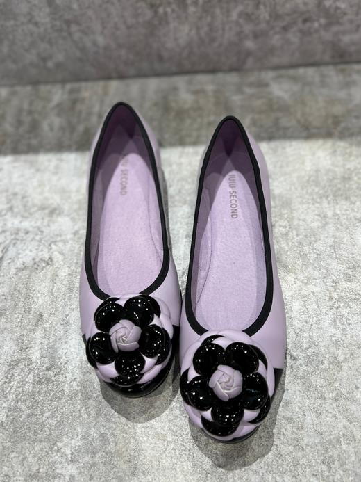 IUIU SECOND 新款娃娃头拼色花花平底单鞋U23AE12391 商品图4