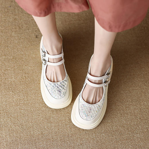 春季新款，厚底高跟浅口玛丽珍鞋TYM-6143 商品图4