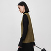 IN AND ON2022秋冬款绵羊毛双口袋V领马甲女新款针织内穿马夹套头外套 商品缩略图4