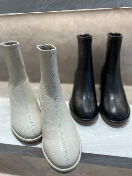 IUIU SECOND 圆头后拉链切尔西靴短靴U21DS45381 商品图0